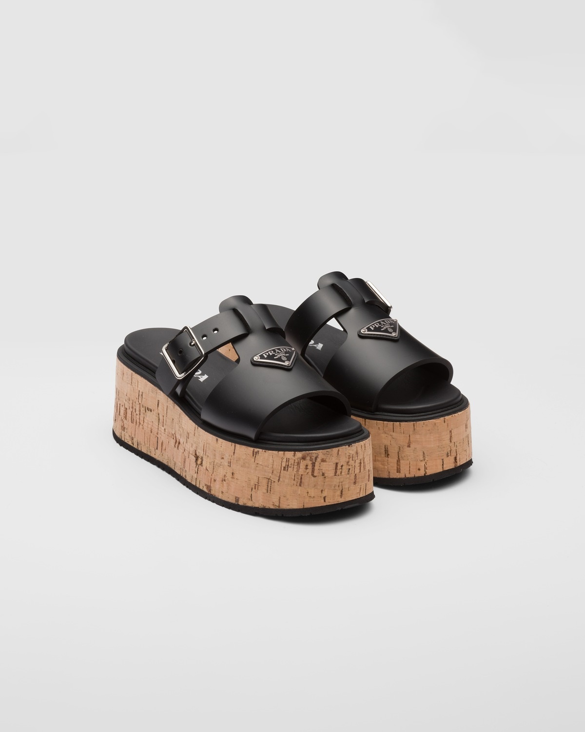 Rubber wedge platform sandals - 2