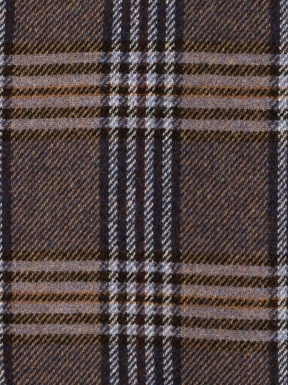 plaid-check pattern coat - 6