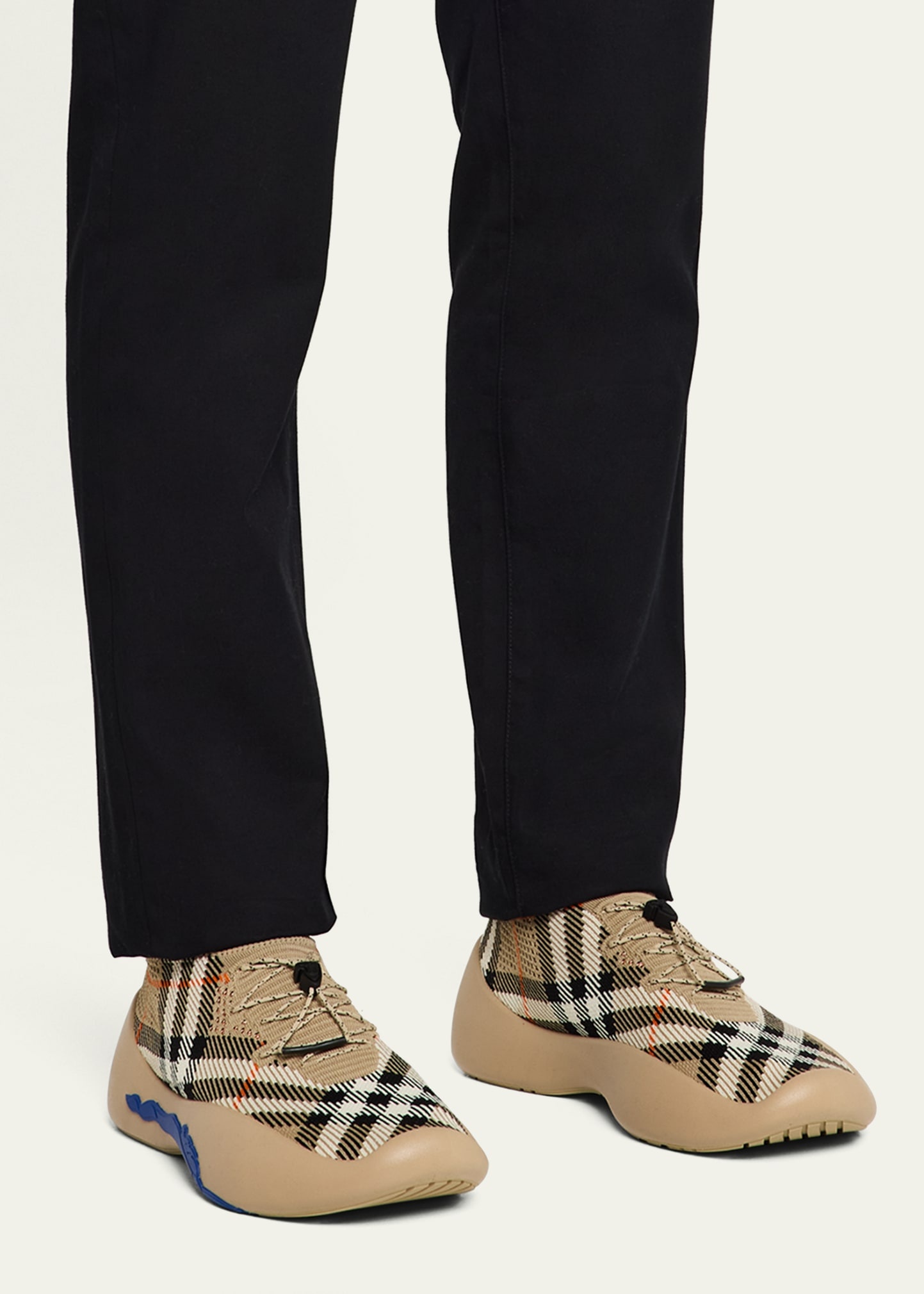 Men's Check Knit Neptune Sneakers - 2
