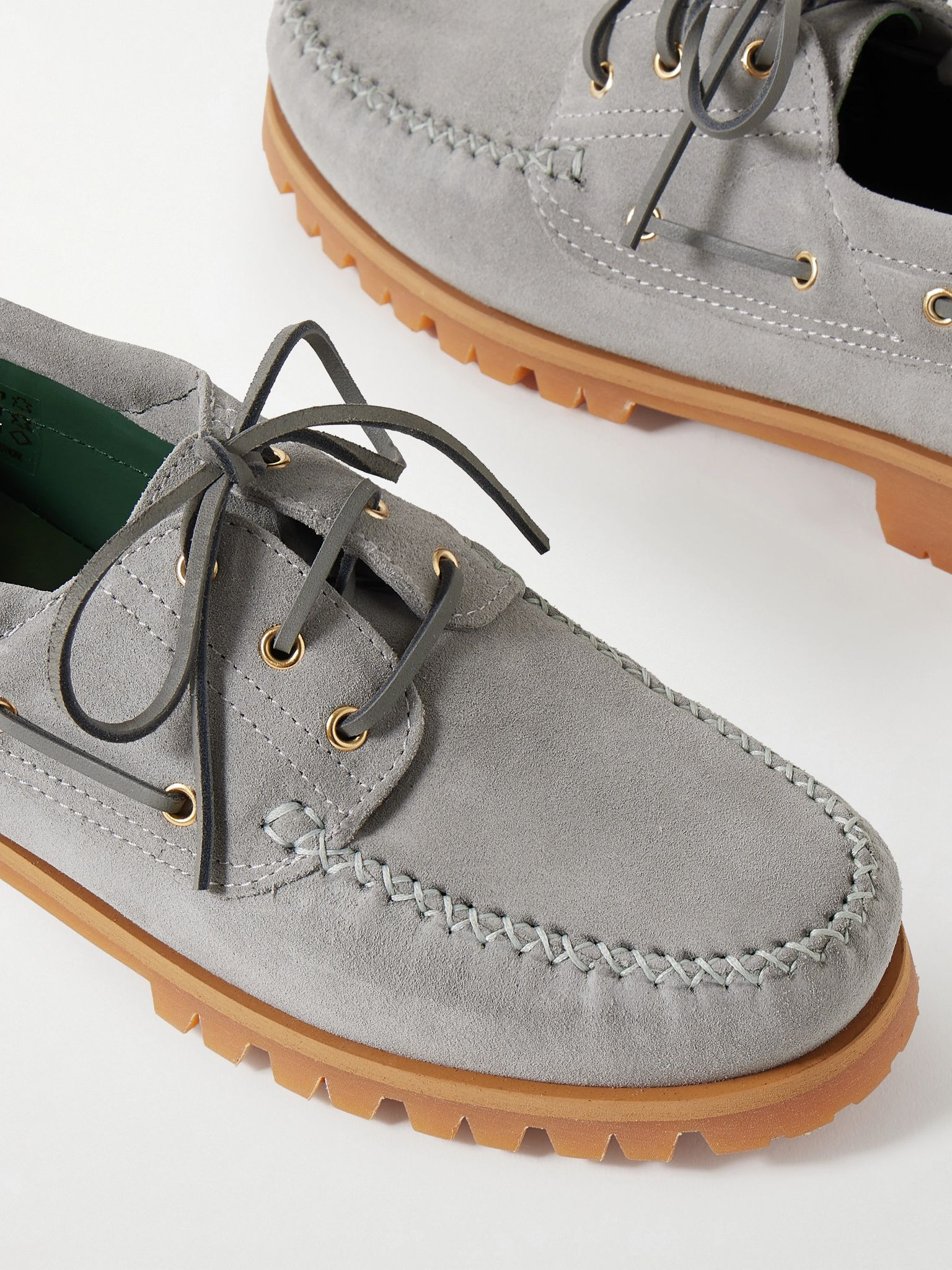 Aztec Suede Boat Shoes Light gray - 5