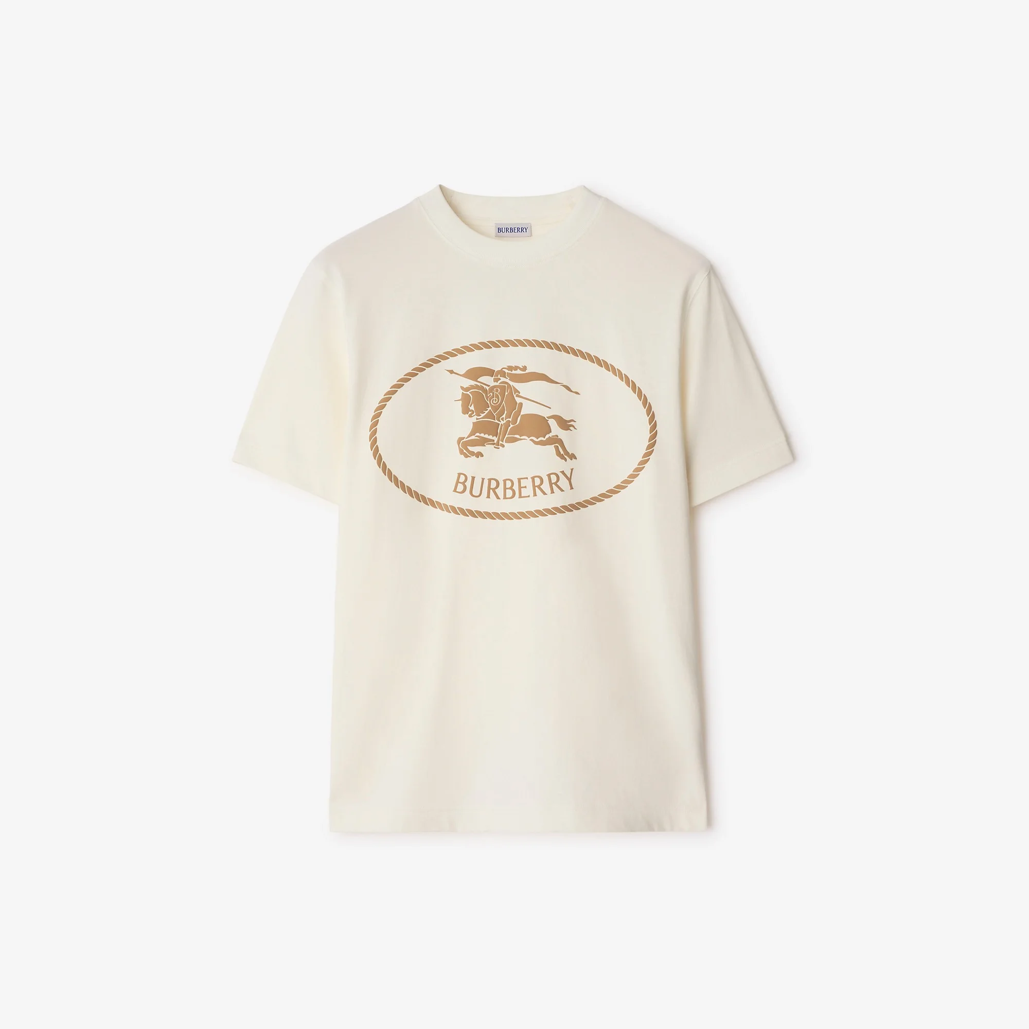Knight Stamp Cotton T-shirt - 1