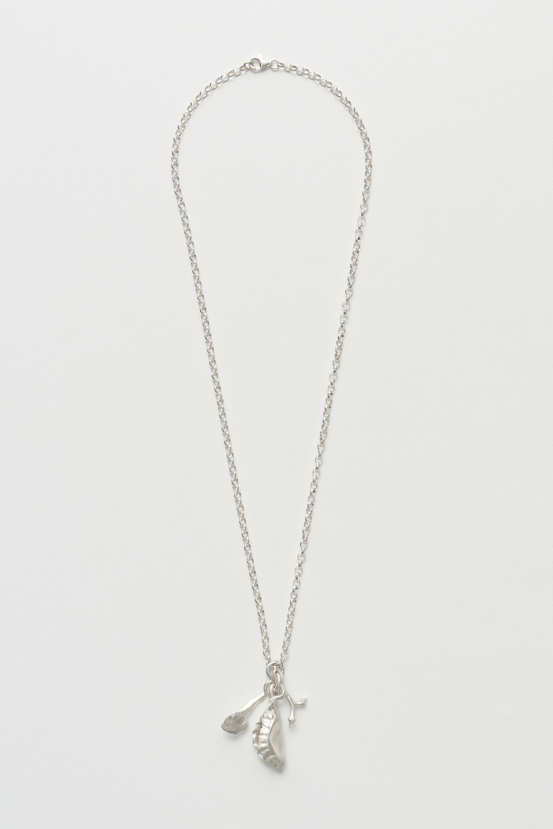 Beach Scrapper Necklace Silver 1