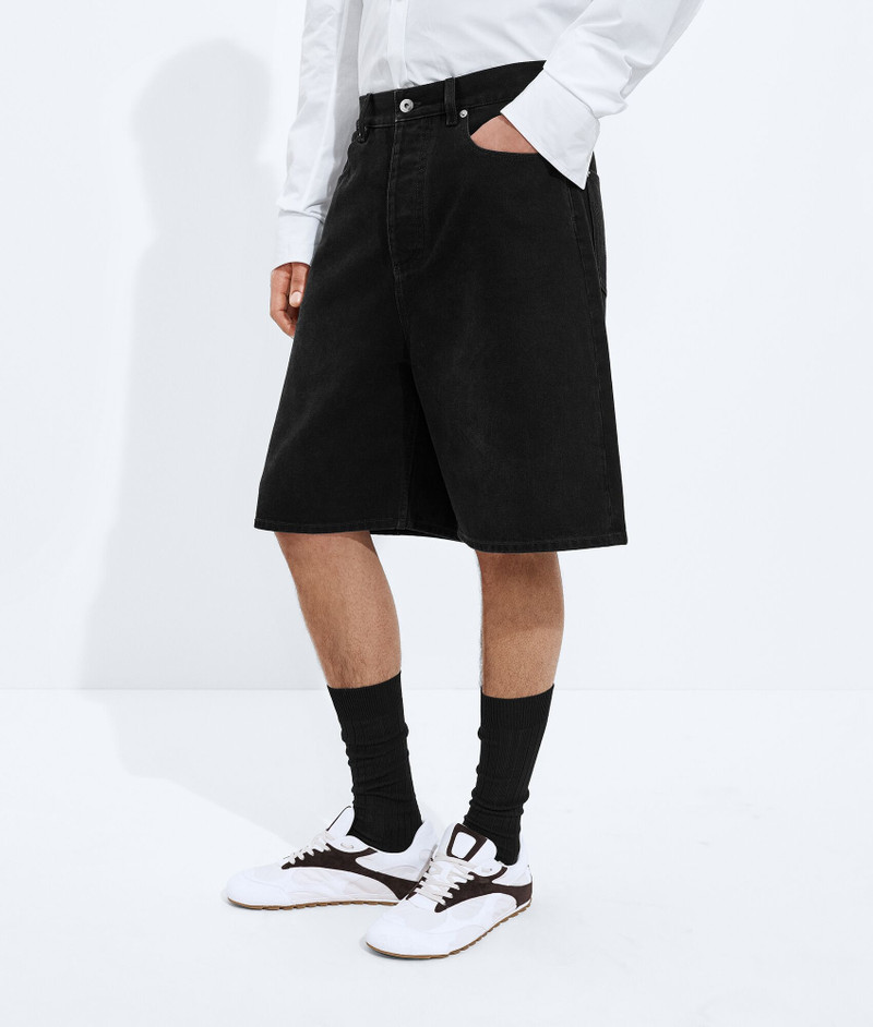 Bottega Veneta Faded Black Denim Shorts outlook