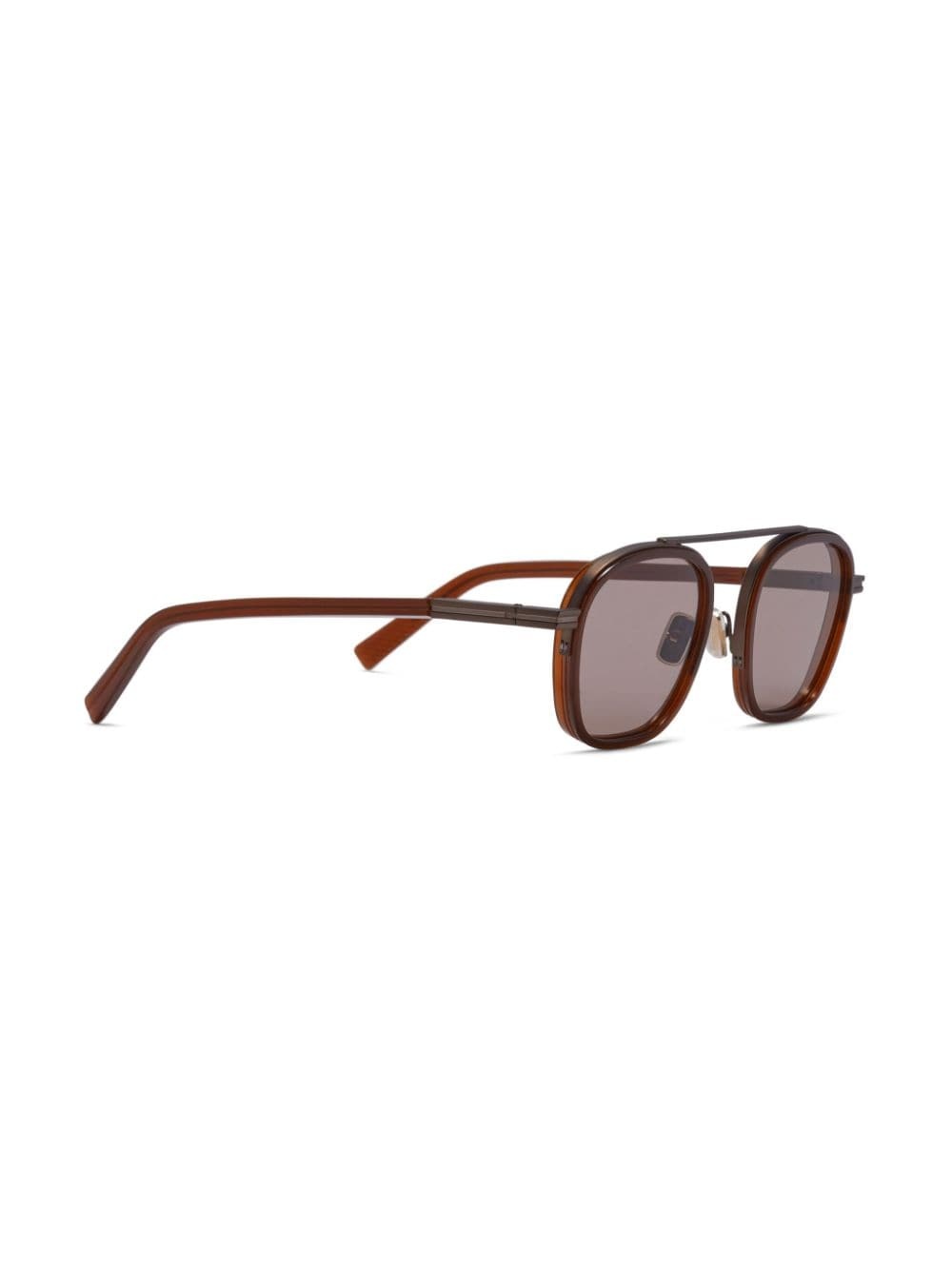 logo-print oval-frame sunglasses - 2
