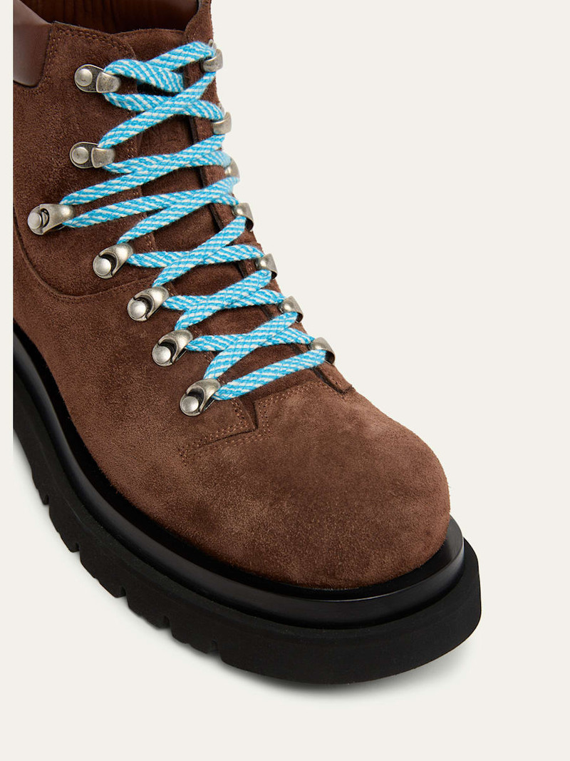 Bottega Veneta Suede Lug Hiking Ankle Boots outlook