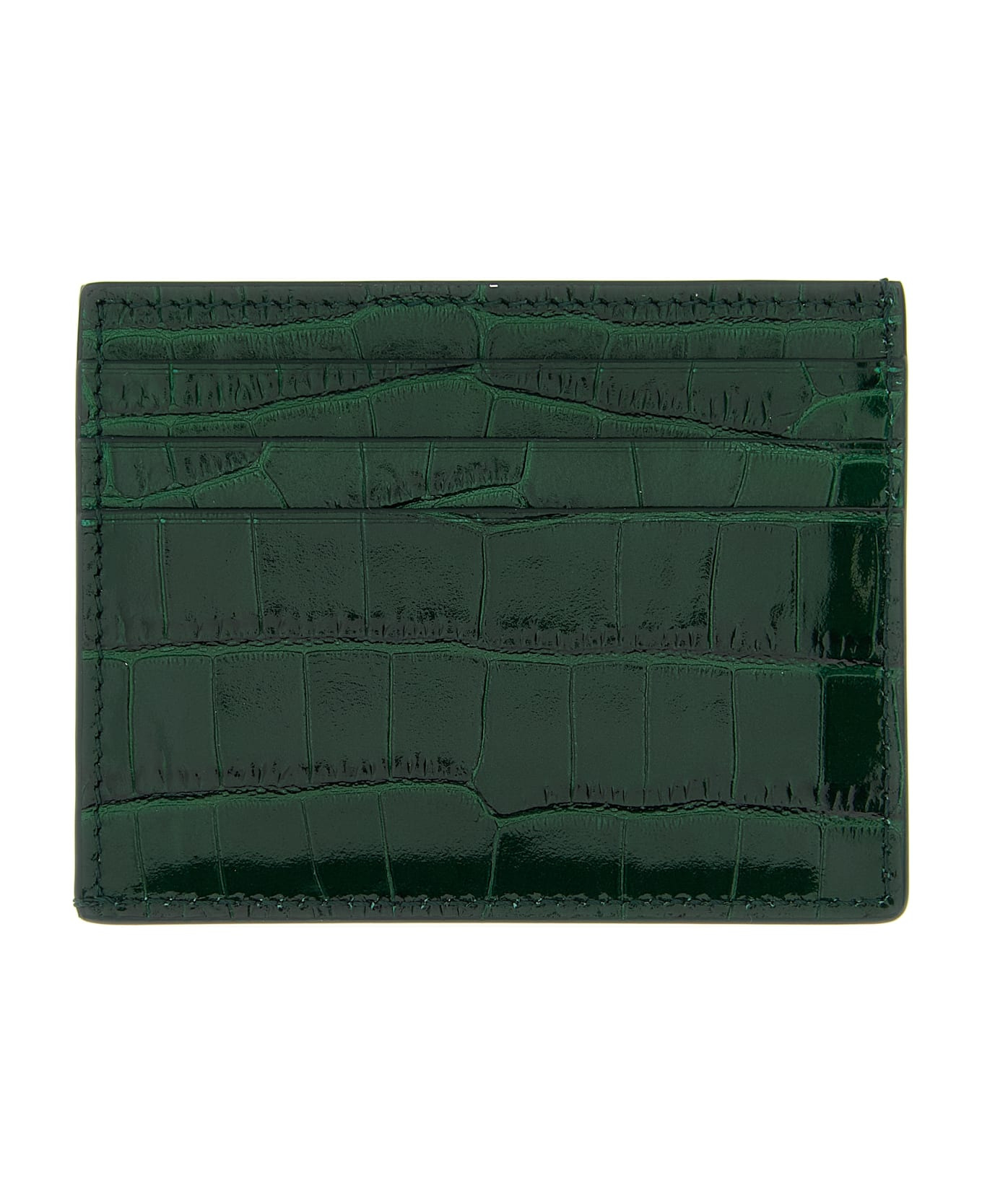 Crocodile Leather Card Holder - 2