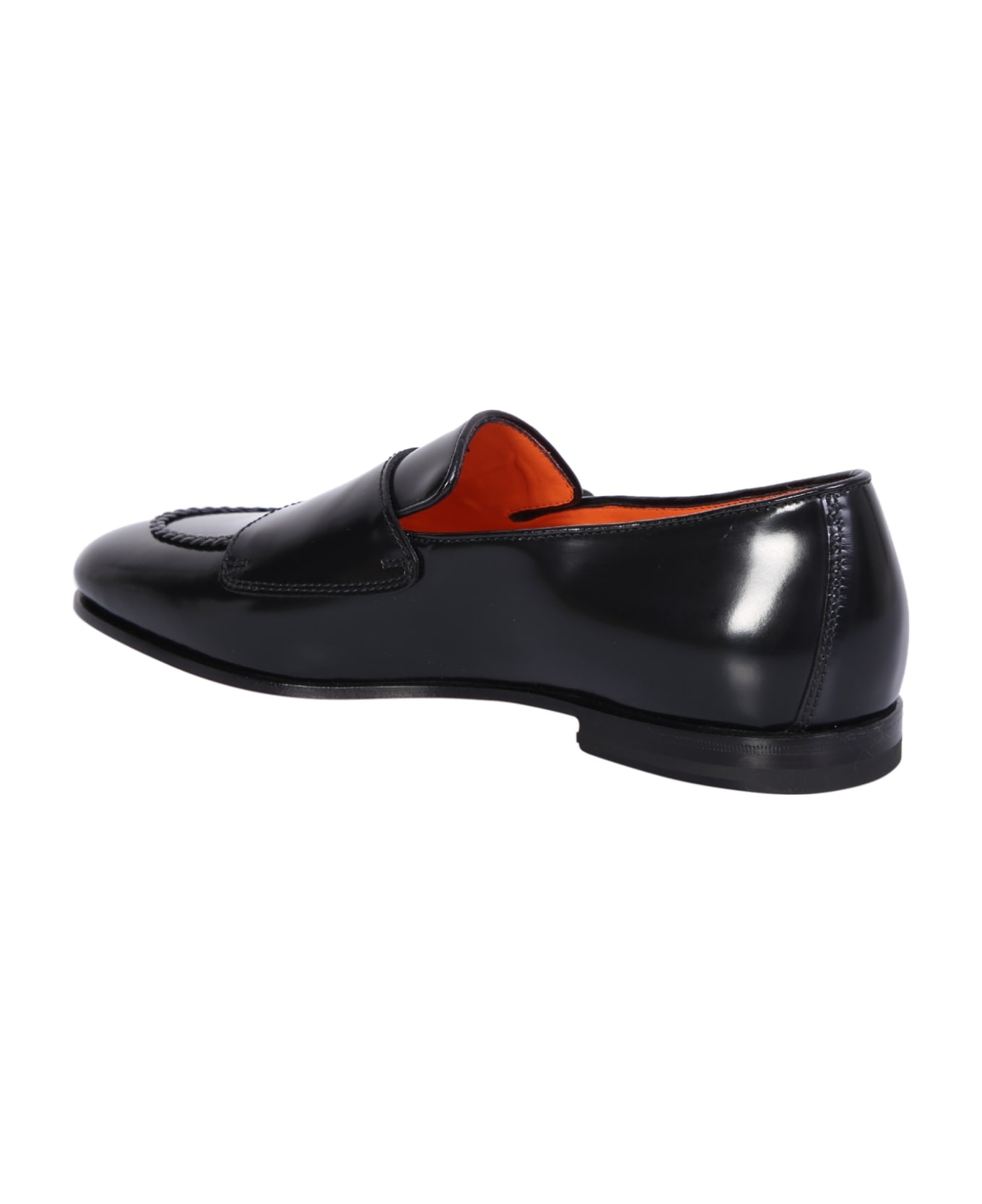 Double Buckle Black Loafer - 3