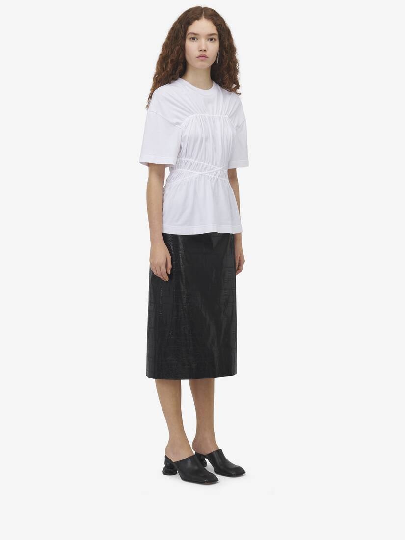 Gathered T-shirt - 2