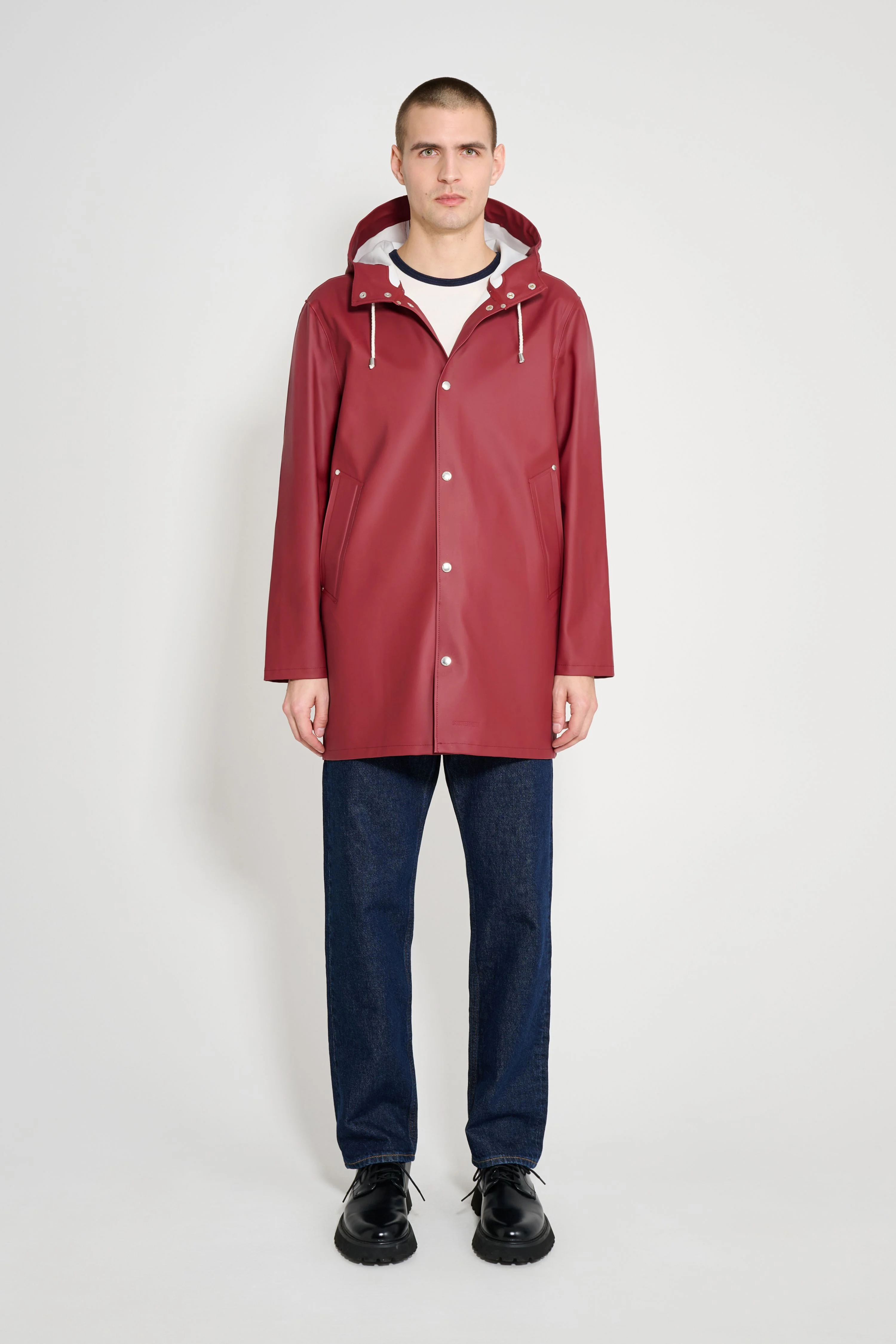 Stockholm Raincoat Burgundy - 1