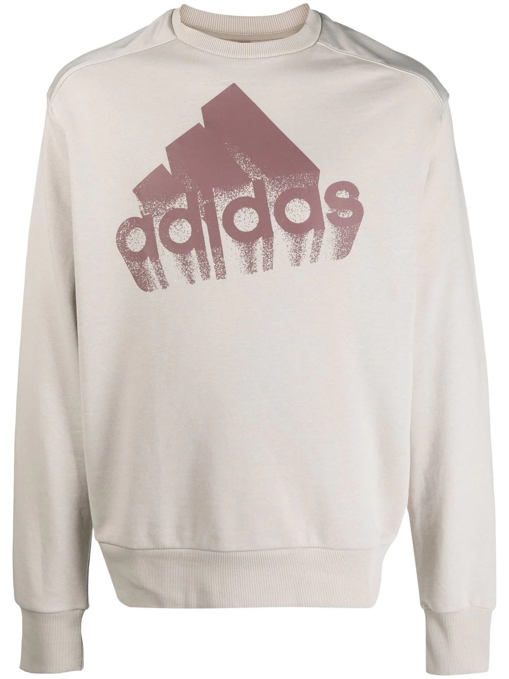 logo-print cotton sweatshirt - 1