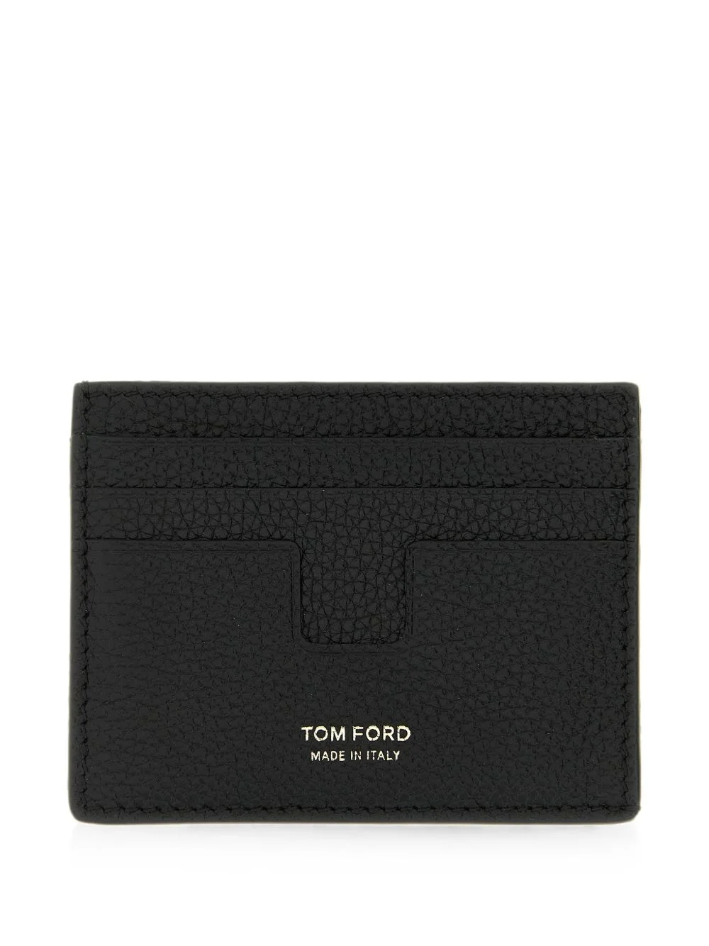 T Line leather card holder - 1