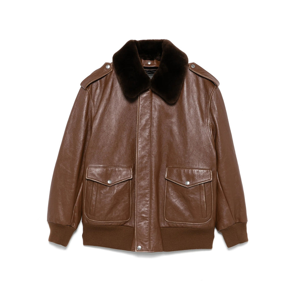 Prada Brown Jackets - Leather Jackets Women - 1