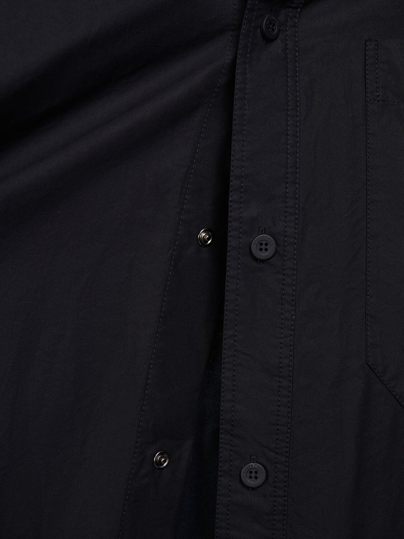 Hybrid cotton poplin short sleeve shirt - 5