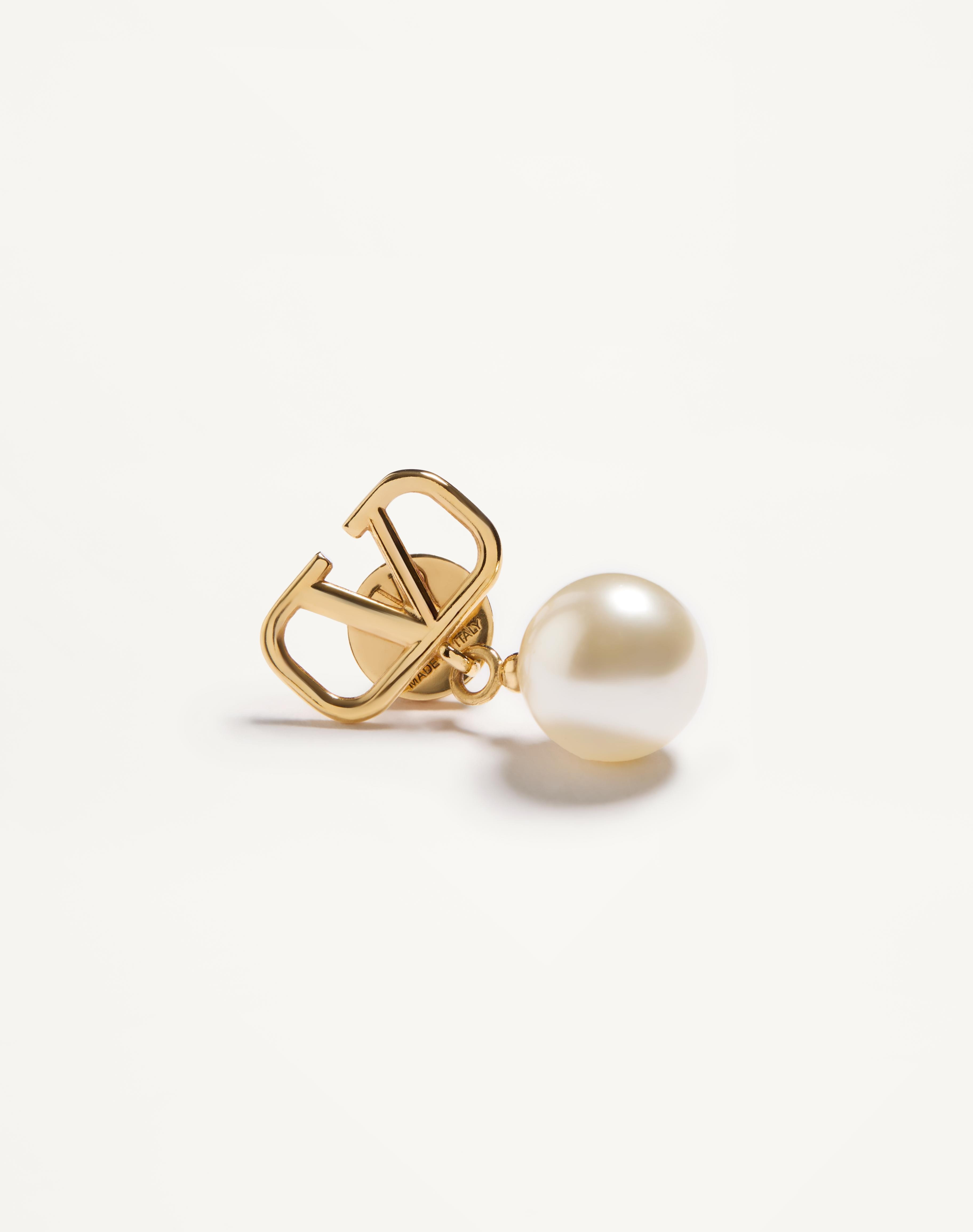 VLOGO SIGNATURE EARRINGS WITH SWAROVSKI® PEARLS - 2