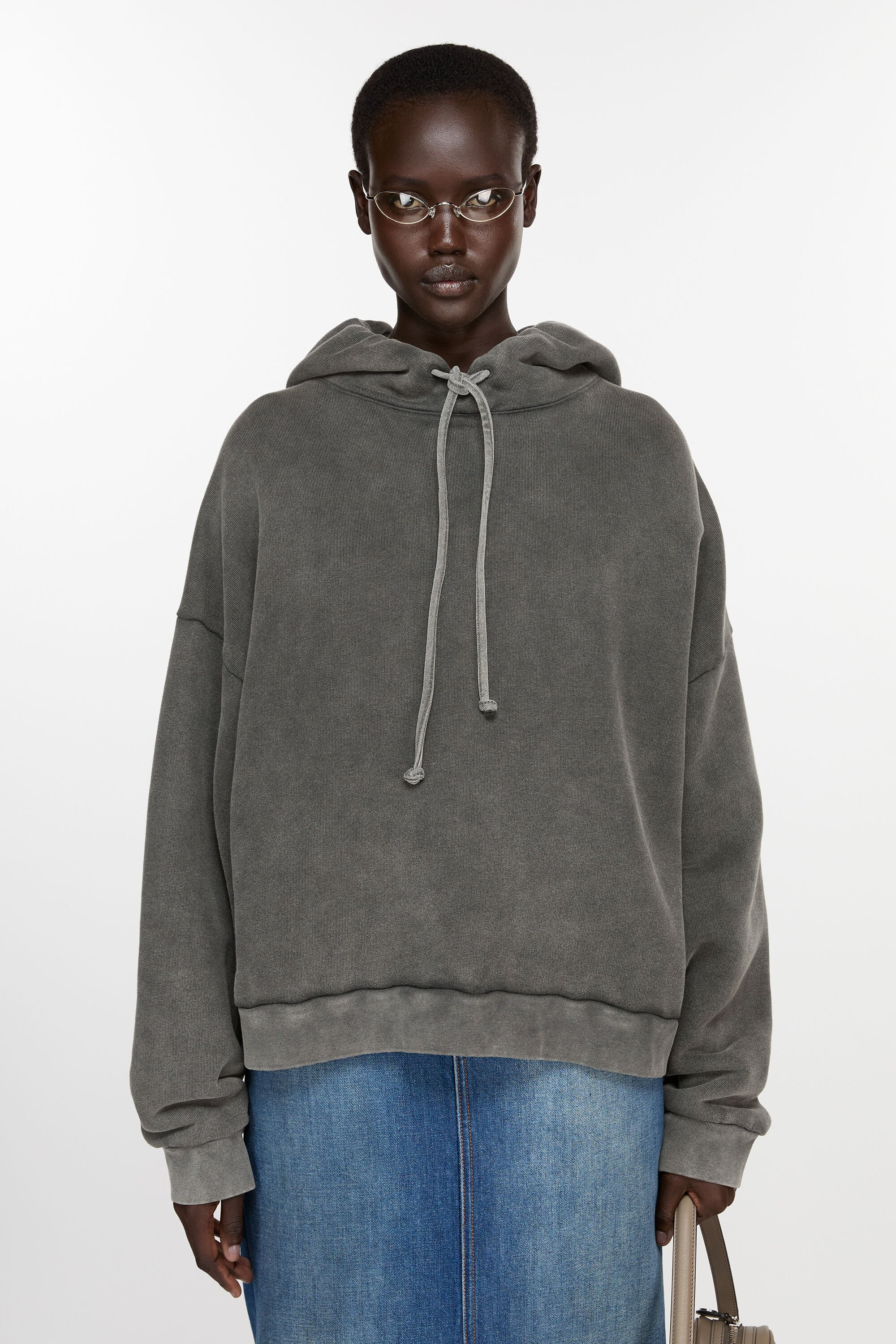 Hooded sweater logo patch - Faded black - 2