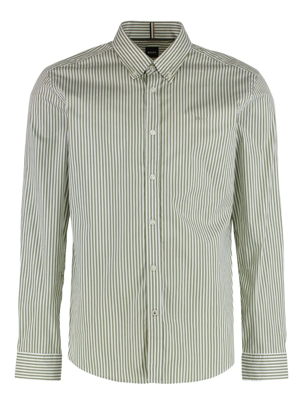 slim-fit striped oxford shirt - 1