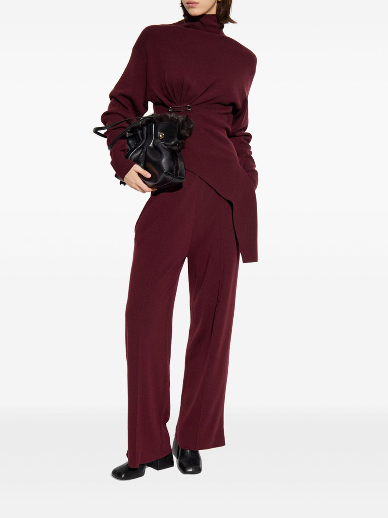Lanvin elasticated-waistband wool-blend trousers outlook