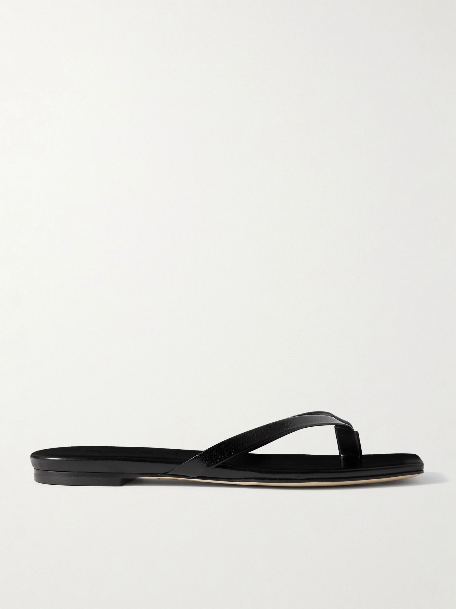 Renee leather flip flops Black - 1