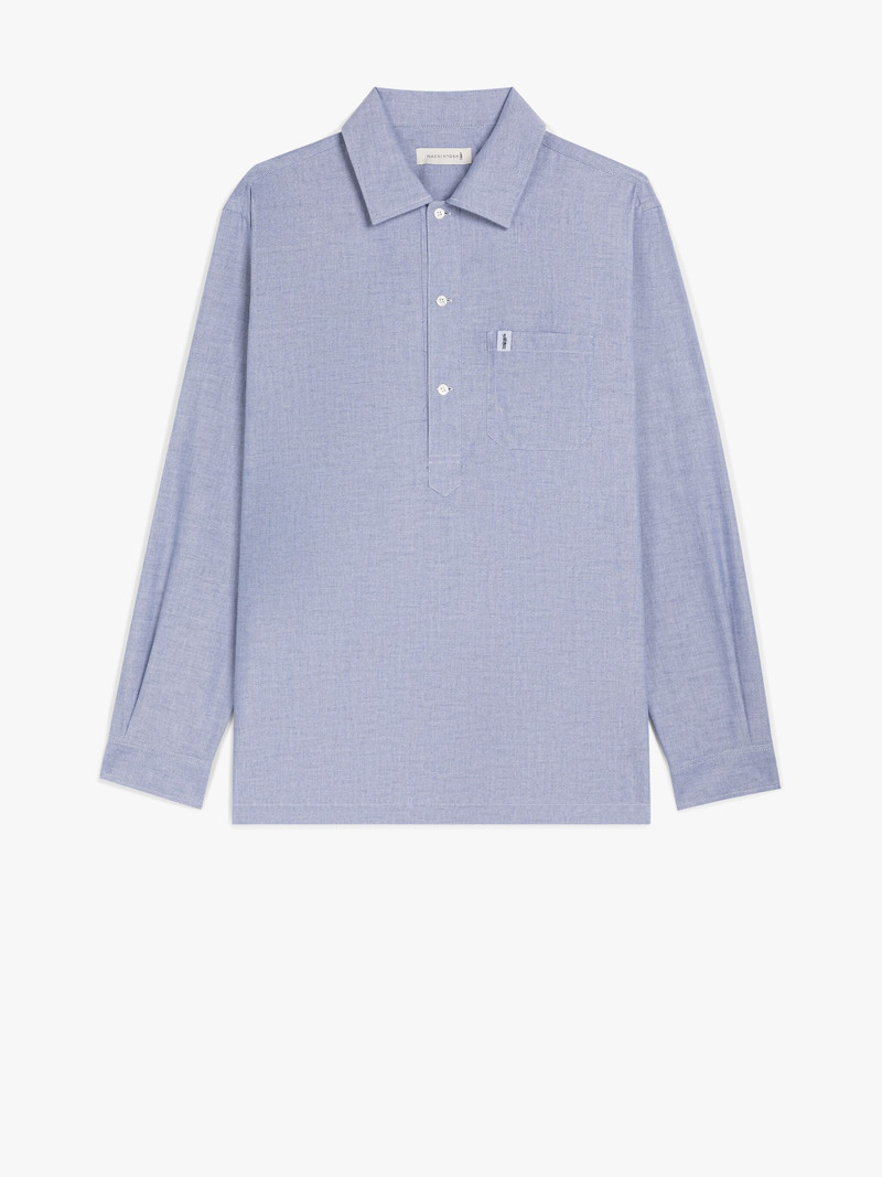 MILITARY BLUE COTTON SHIRT 1