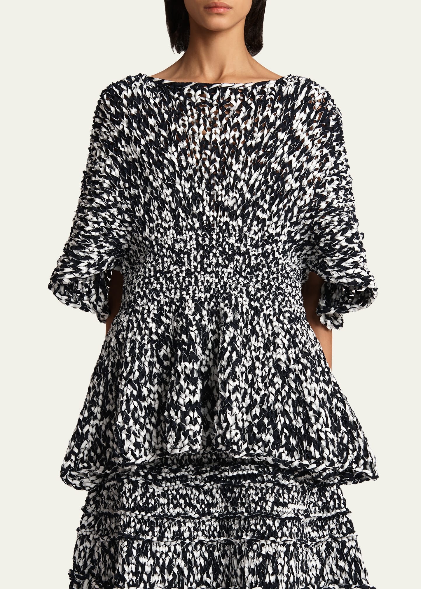 Mathilde Peplum Batwing Cotton Top - 4