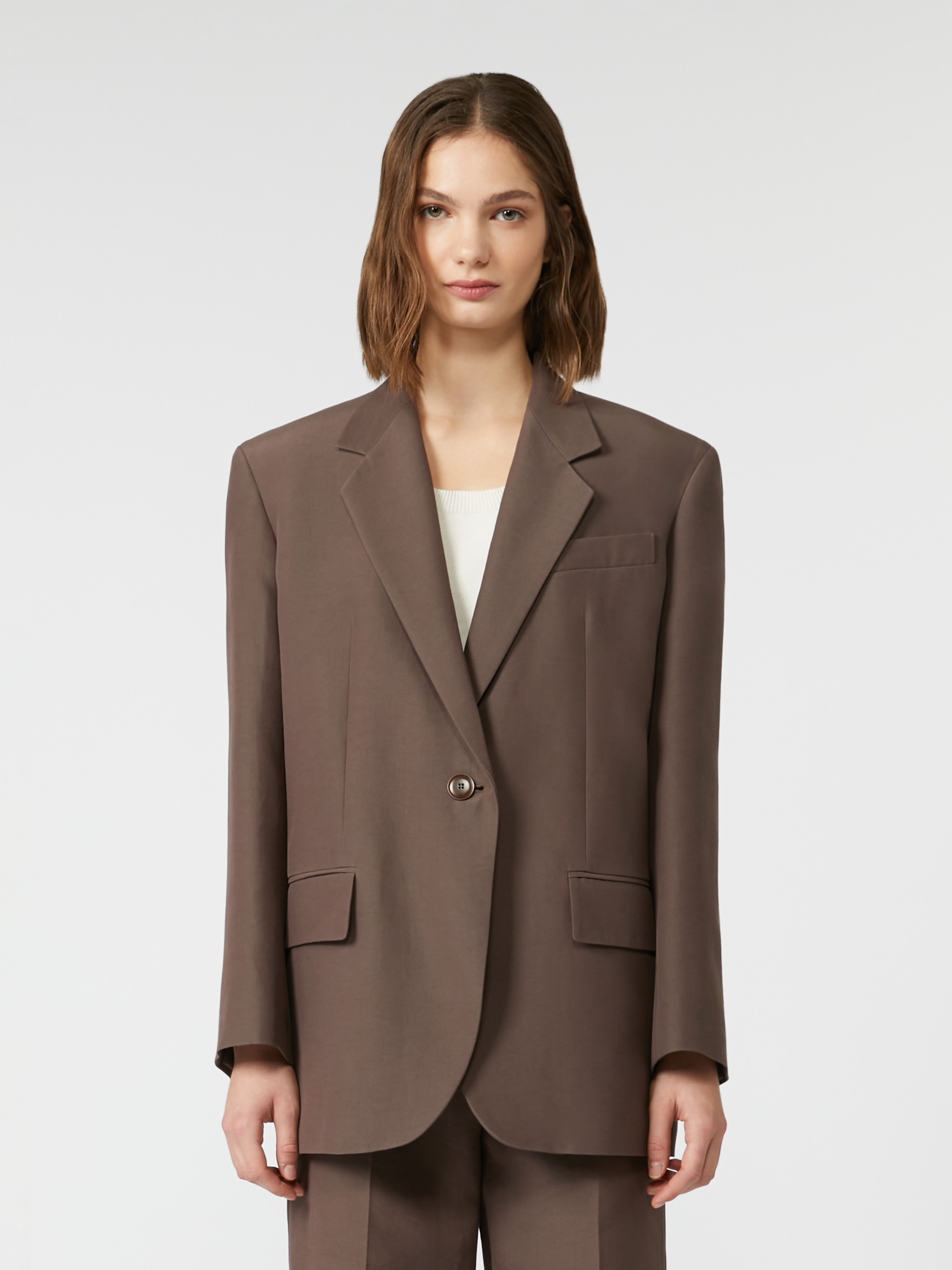 FLOC Oversized cotton-blend blazer - 3