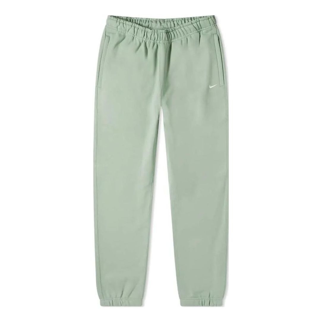 (WMNS) Nike Solo Swoosh Fleece Trousers 'Light Green' CW5565-006 - 1