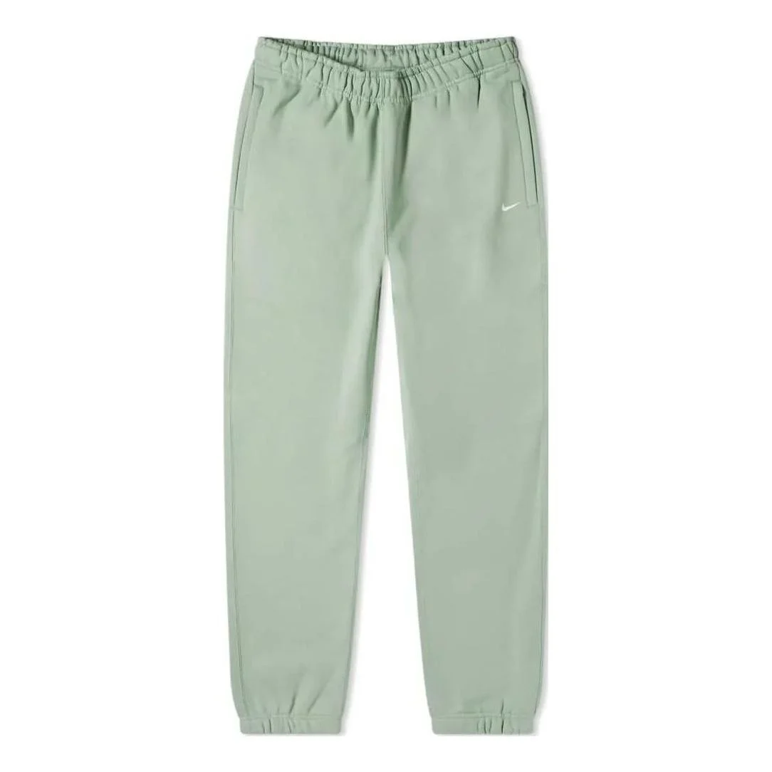(WMNS) Nike Solo Swoosh Fleece Trousers 'Light Green' CW5565-006 - 1
