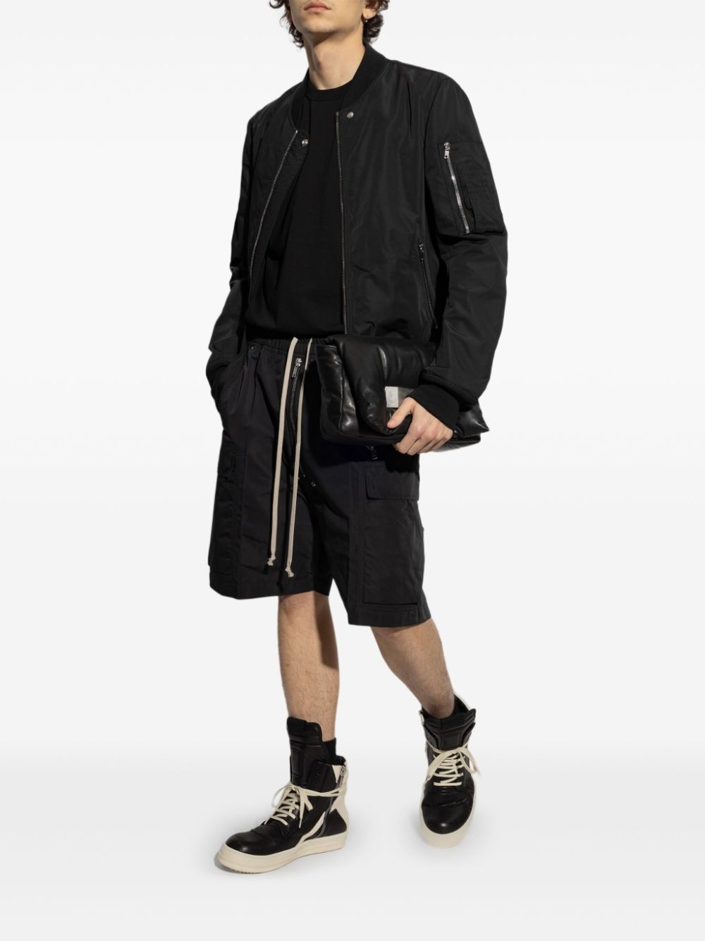 zip-up flight jacket - 5
