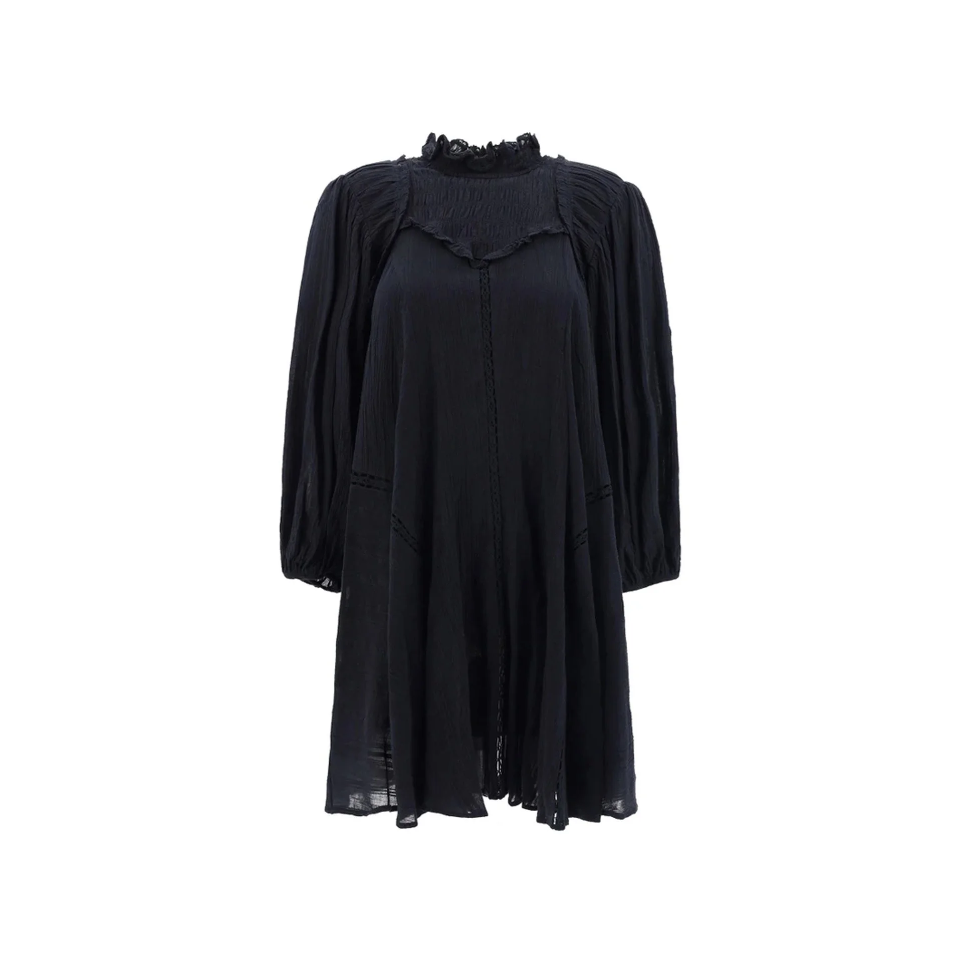 Isabel Marant Etoile Isma Dress Black Cotton Viscose - 1