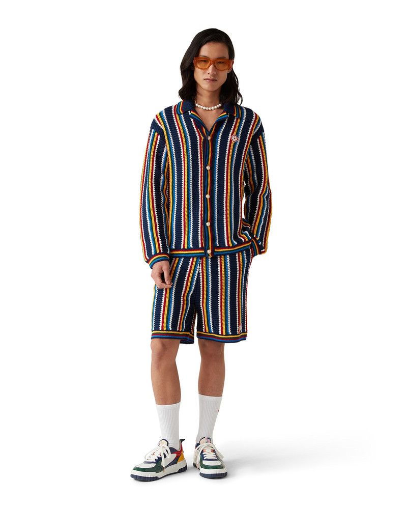 CASABLANCA Stripe Crochet Shirt | Casablanca Paris outlook