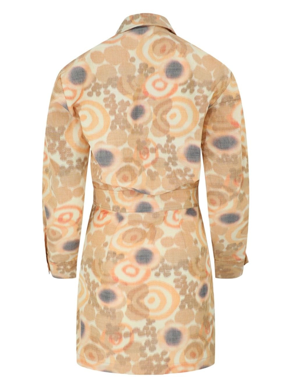 Nordeen warp-print shirtdress - 2