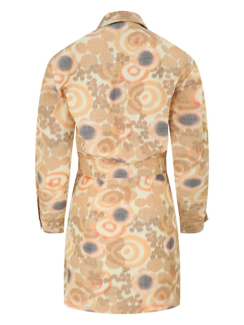ALEXIS Nordeen warp-print shirtdress outlook