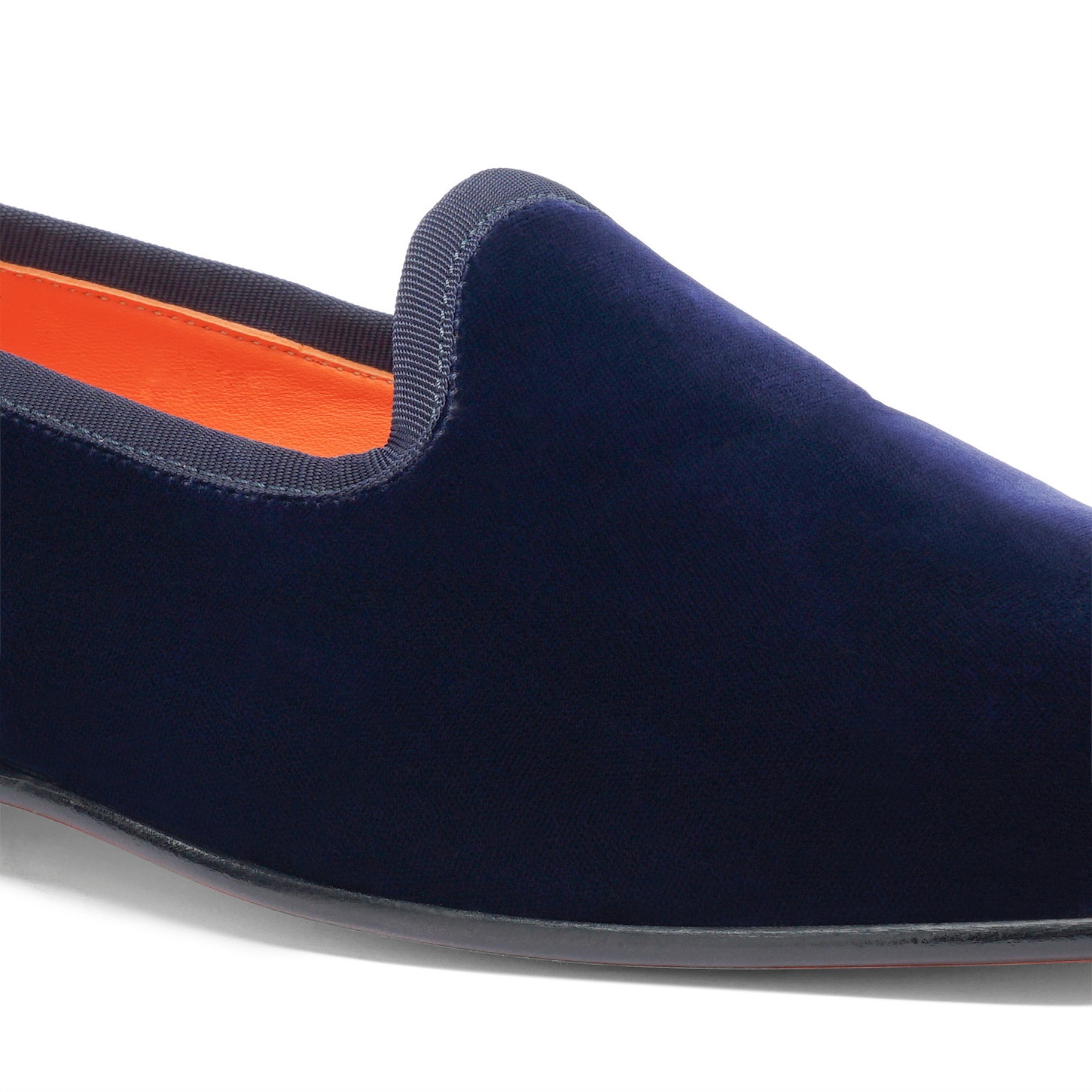 Men's blue suede Andrea loafer - 6