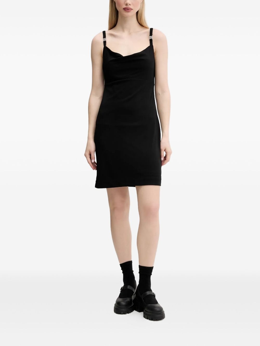 scoop-neck mini dress - 2
