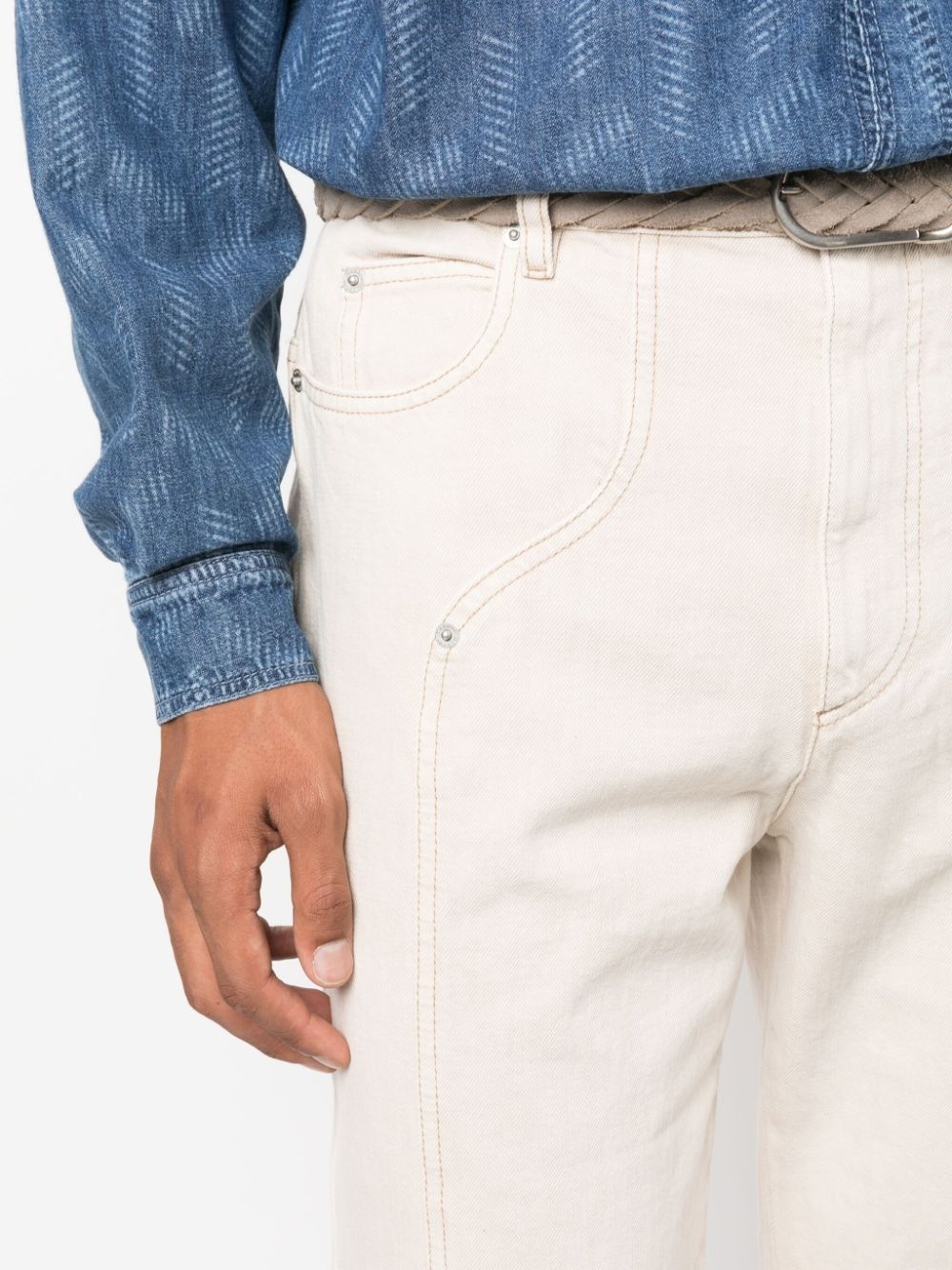 Javi cotton straigh-leg trousers - 5