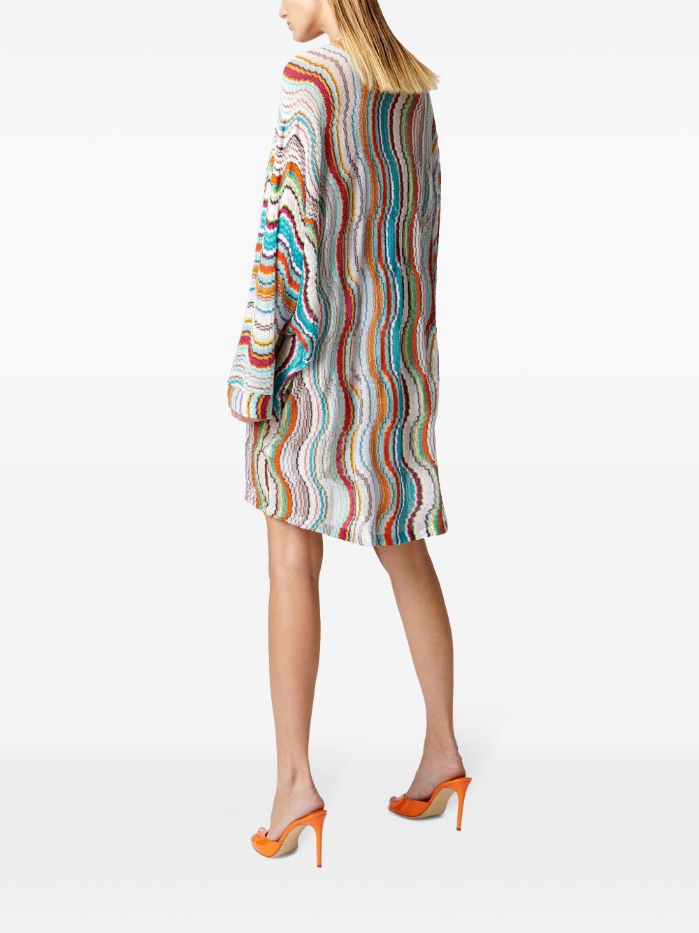 wave lamé beach dress - 4