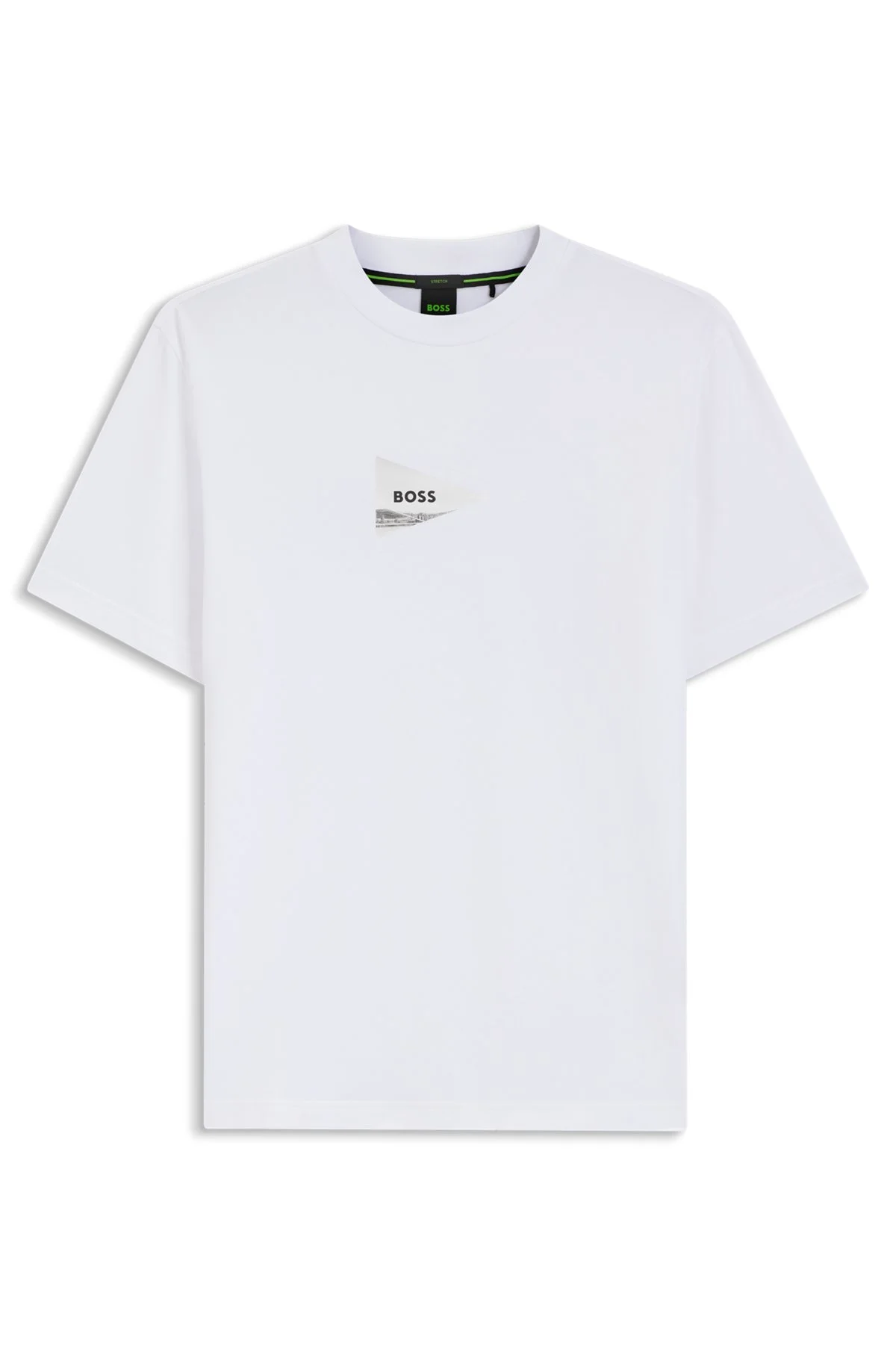 REGULAR-FIT PHOTOPRINT T-SHIRT IN STRETCH COTTON - 1