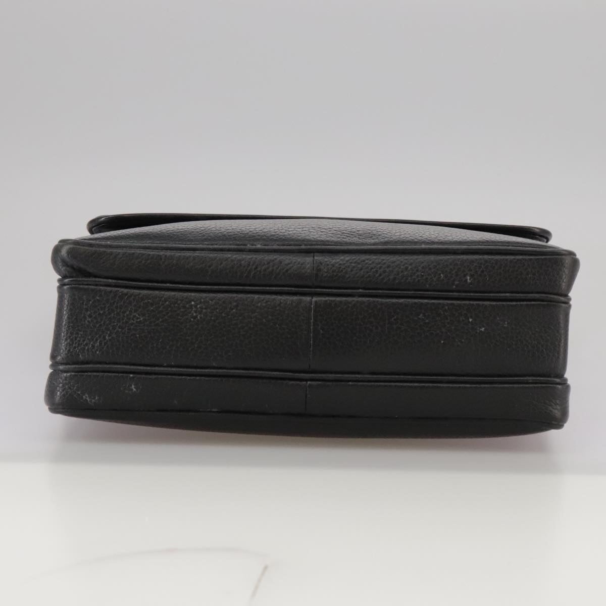 Burberry Shoulder Bag Leather Black Gold - 5