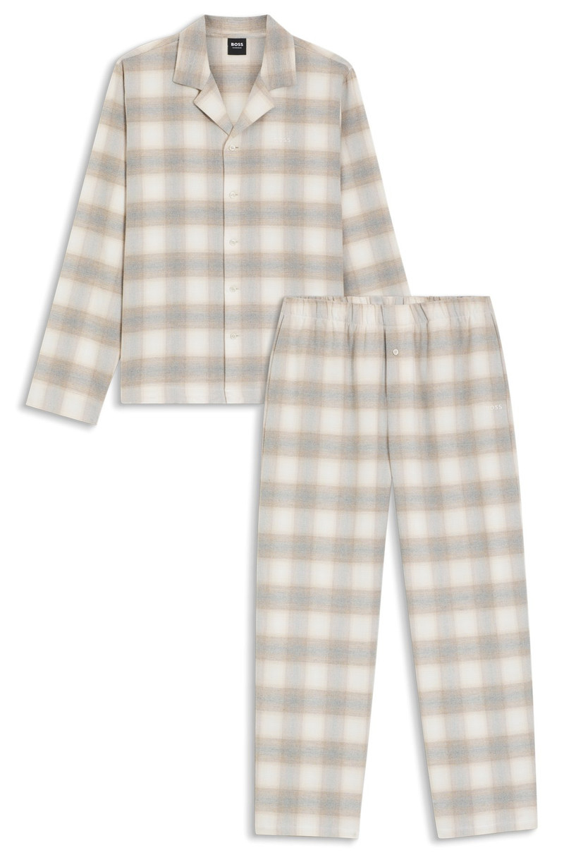VICHY-CHECK PYJAMA SET IN COTTON FLANNEL 1