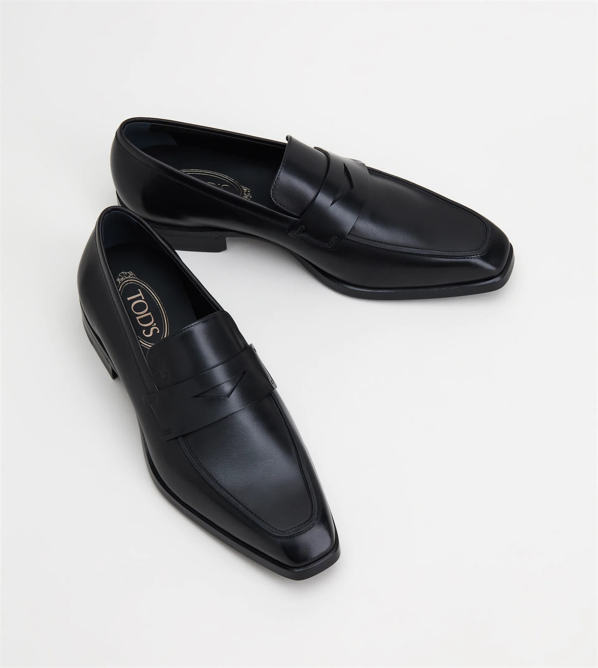 LOAFERS IN LEATHER - BLACK - 3