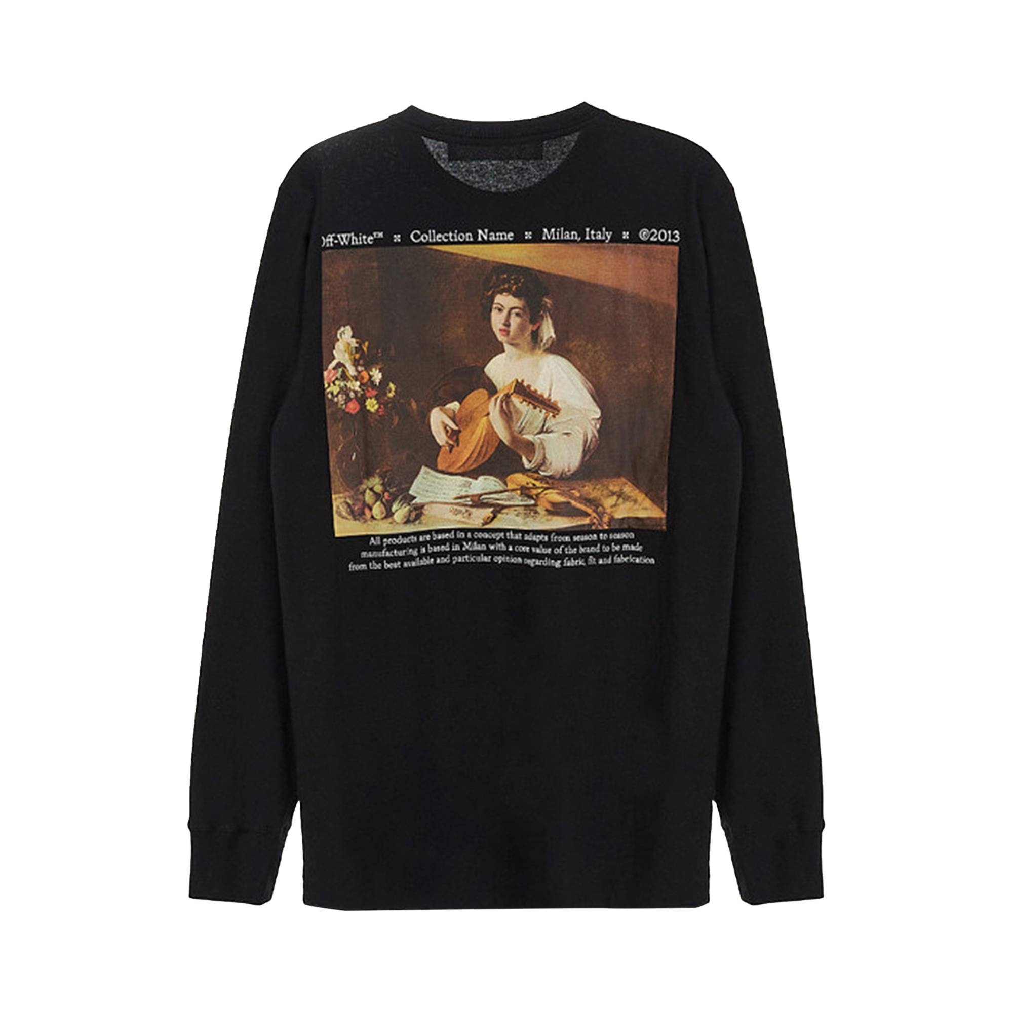 Off-White Caravaggio Lute Long-Sleeve Tee 'Black/Multi' - 2