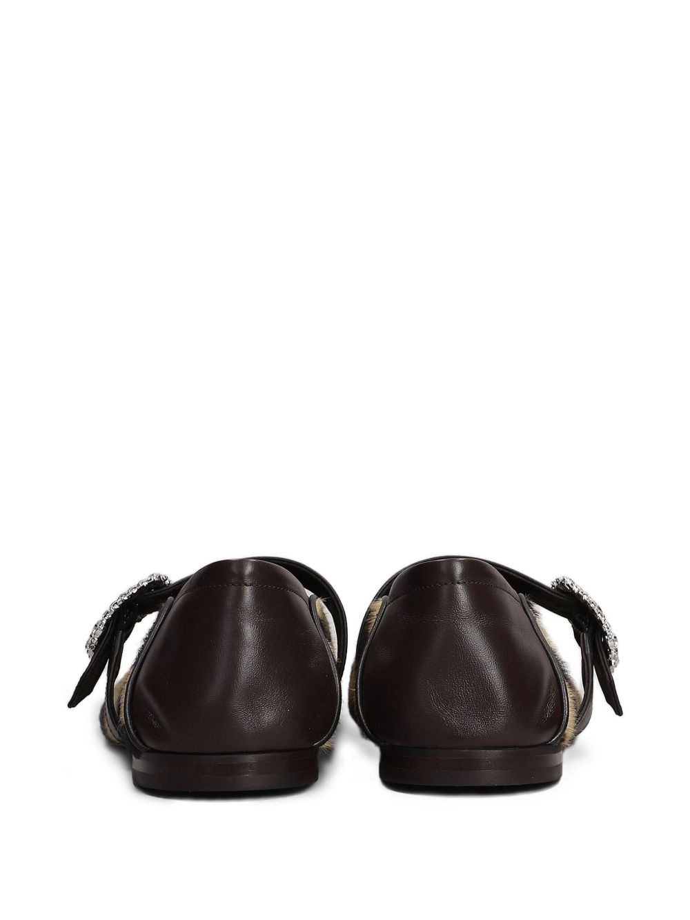 animal-print ballerina shoes - 3