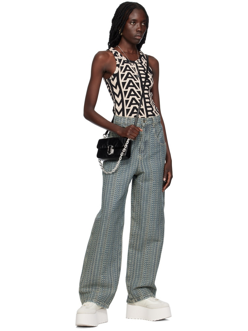 Marc Jacobs Blue 'The Washed Monogram' Jeans outlook