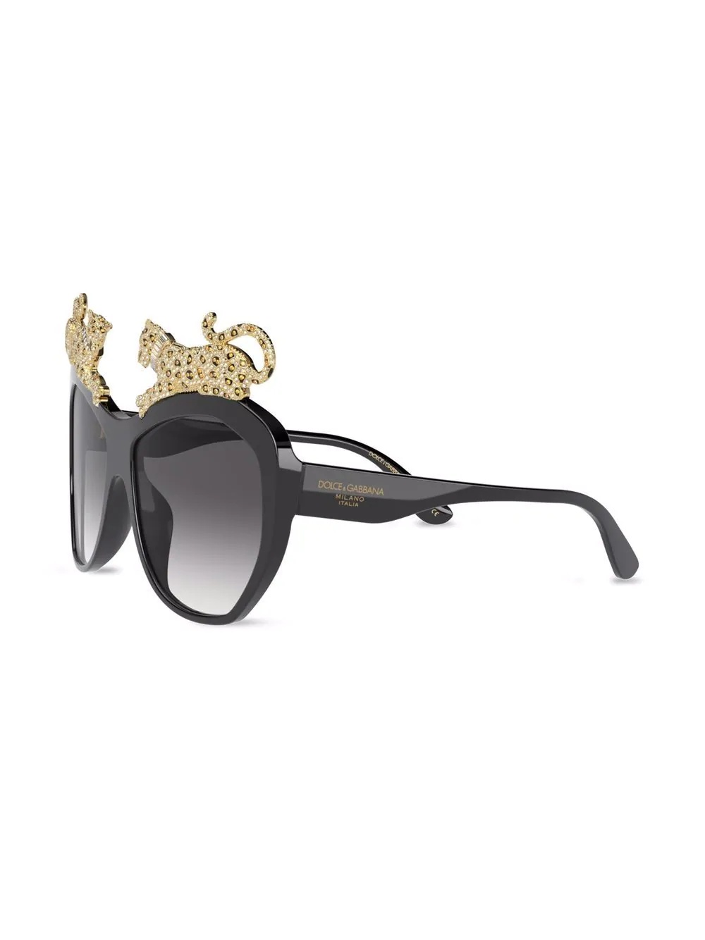 Diva leopard-motif sunglasses - 2