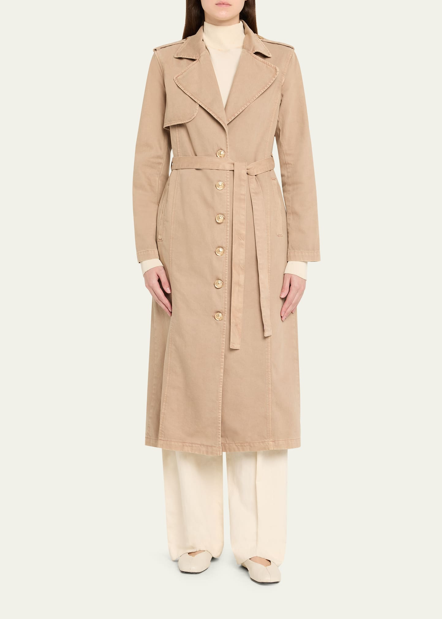 Zavia Denim Trench Coat - 2