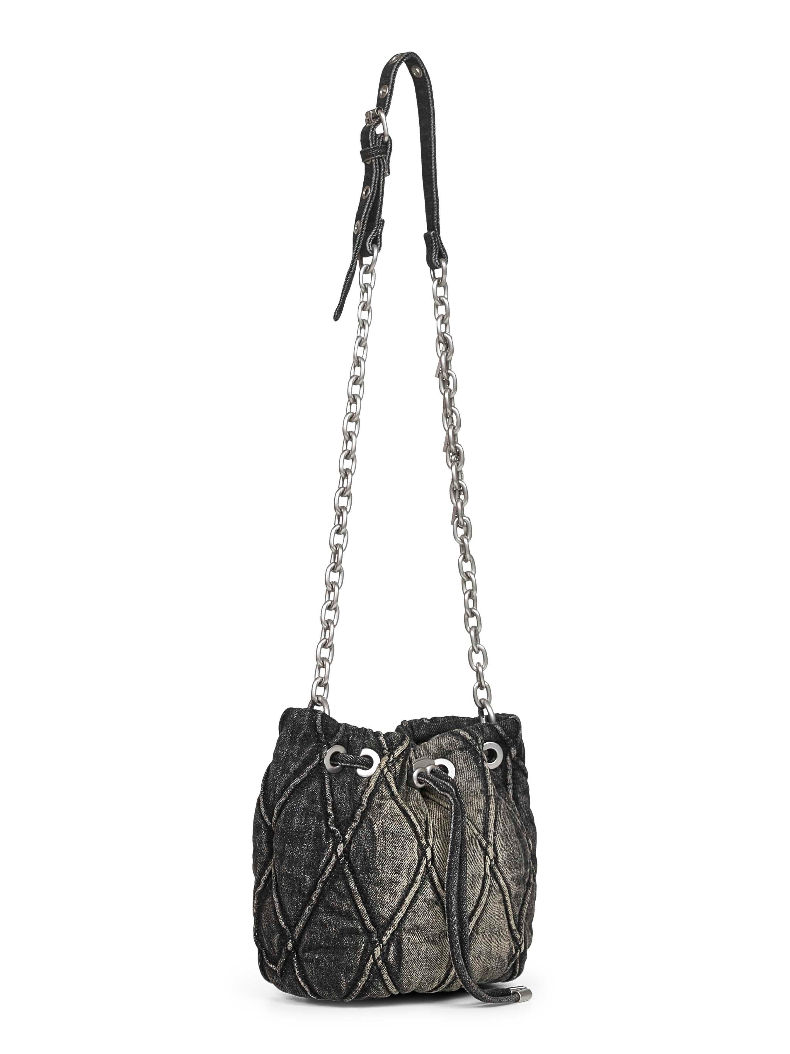 Diesel Women Black Charm-D Bucket S Crossbody Bag - 2