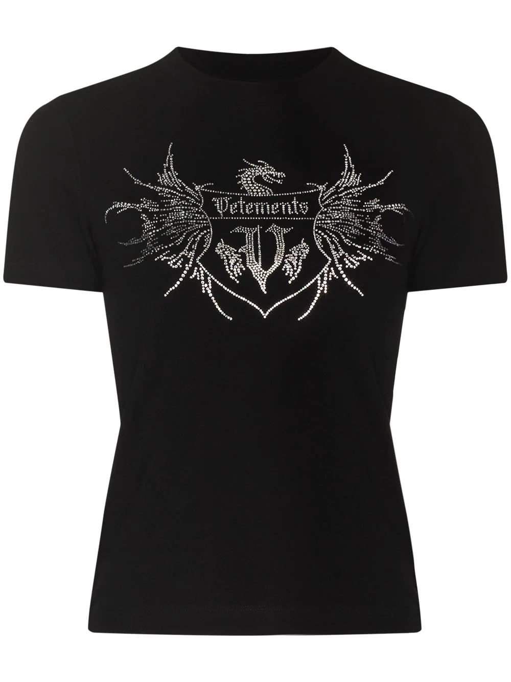 crystal-logo crew-neck T-shirt - 1