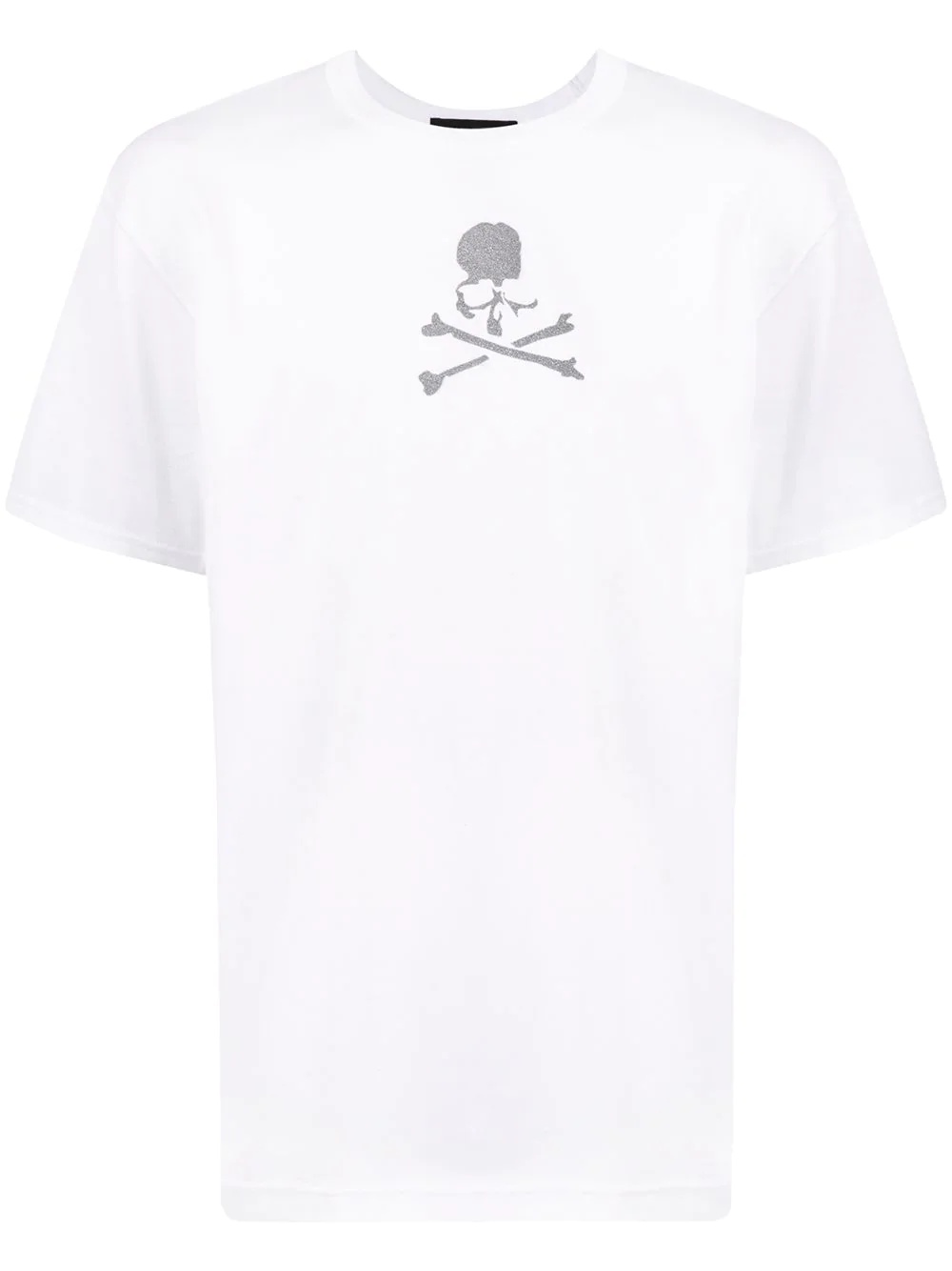 skull print crewneck T-shirt - 1