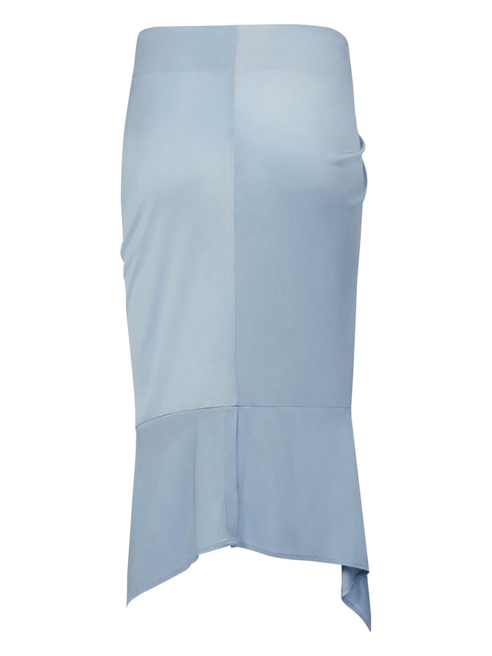 asymmetric-design draped jersey skirt - 2
