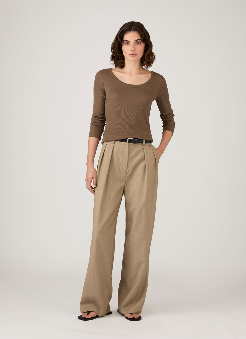 Sunspel Ribbed Scoop Neck T‑shirt outlook